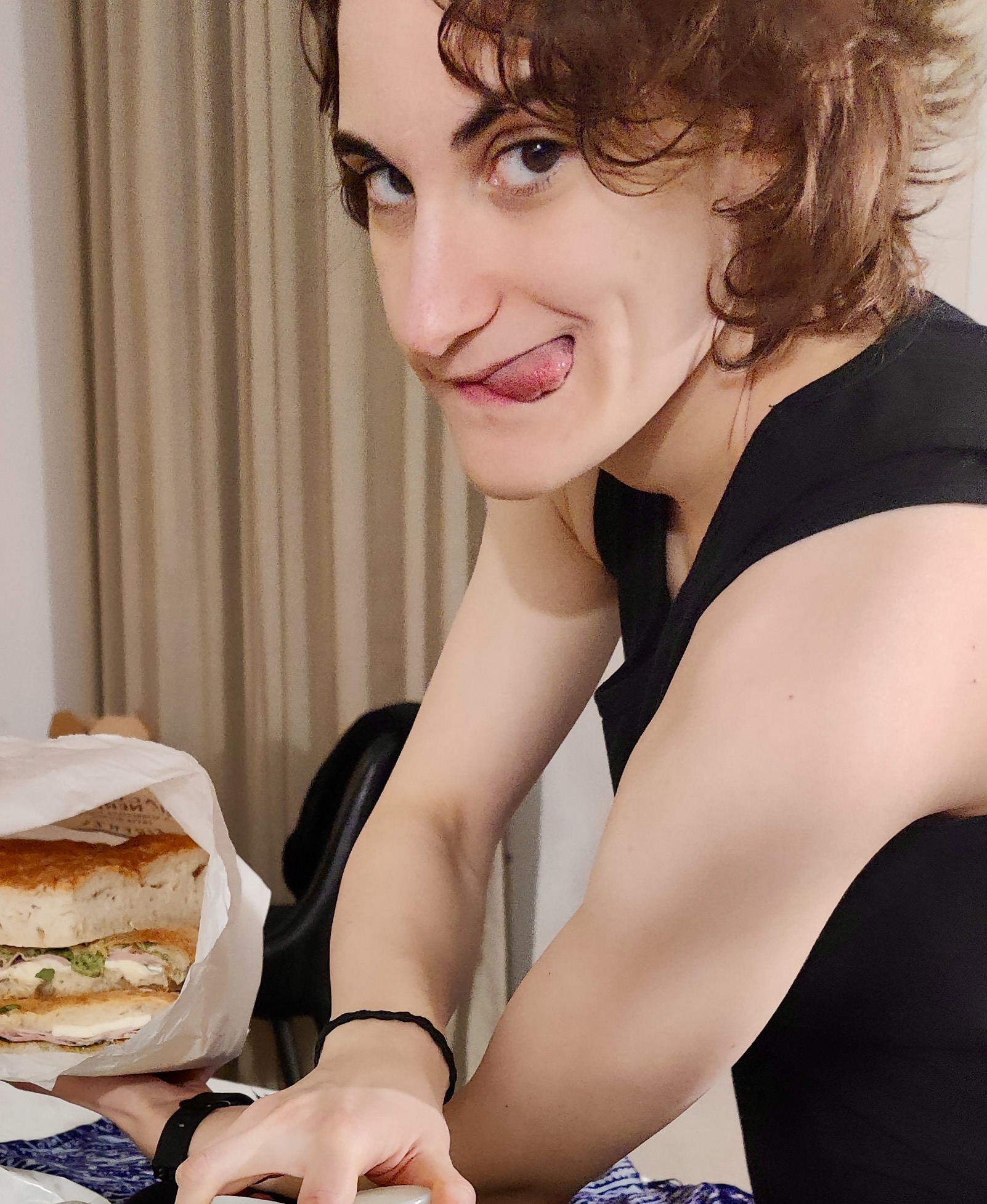 Alex being cheeky